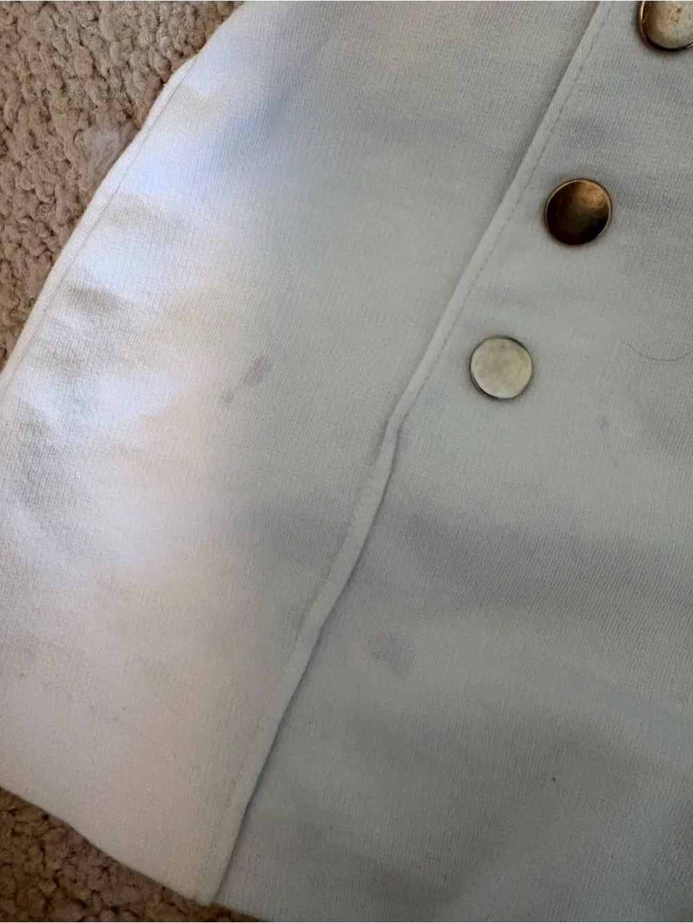 H&M White Sailor-Style Button Front Kids Shorts